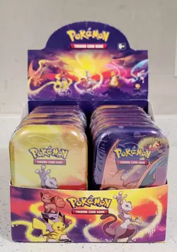 (x10) Pokemon Kanto Power Mini Tins 2020 - x20 Boosters - Display Incl - SEALED - Image 1