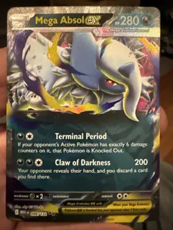 Pokemon Mega Evolution Double Rare Holo Card Absol EX 086/132 ME0 - Image 1