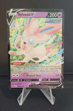 Pokemon: Black Star Promo - Sylveon V SWSH202 - Miscut Corners Error Card - Image 1