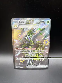 2024 Pokemon Espathra ex 214/091 SV: Paldean Fates Shiny Ultra Rare Holo - Image 1
