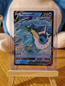 Pokemon Vaporeon V SWSH150 Sword & Shield Promos Holo Black Star - Image 1