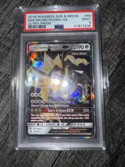 Dusk Mane Necrozma GX 90/156 2018 Pokemon Sun & Moon Ultra Prism Card PSA 9 - Image 1