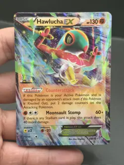 Pokemon TCG Hawlucha EX Holo Card 64/111 XY-Furious Fists - Image 2