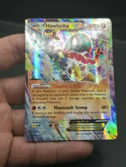 Pokemon TCG Hawlucha EX Holo Card 64/111 XY-Furious Fists - Image 3