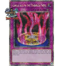 Yugioh! 1x Cursed Seal of the Forbidden Spell RA03-EN076 Quarter Century Secret - Image 1