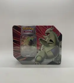 Pokemon TCG Tyranitar V Strikers Factory Sealed 5-Pack Tin - Image 1