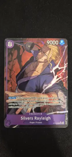 Silvers Rayleigh (Alt Art) OP13-066 Carrying On His Will ENGLISH - One Piece - Image 1