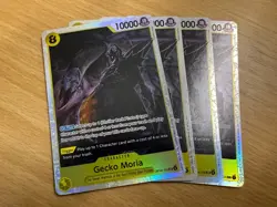 4 X Gecko Moria (OP14-104 SR) - Azure Sea's Seven (One Piece) ENGLISH - Image 1