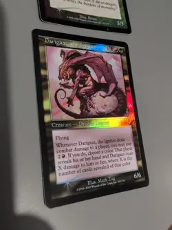 Darigaaz, the igniter & Attendant.MTG 2 Card. Invasion. Foil Old Vintage Border. - Image 2