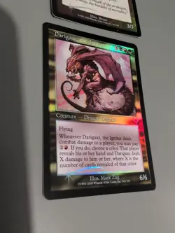 Darigaaz, the igniter & Attendant.MTG 2 Card. Invasion. Foil Old Vintage Border. - Image 3