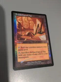 Archaeological Dig. Land MTG Card. Invasion. Foil. Old Vintage Border. - Image 4