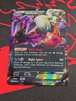 Darkrai EX Ultra Rare Legendary Treasures # 88/113 Pokemon HP SEE PICS - Image 1