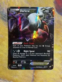 Darkrai EX - 88/113 BW Legendary Treasures Ultra Rare Holo Pokemon Card LP - Image 2