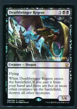 Deathrbinger Regent Launch Promo Foil - Magic MTG 2015 Dragons of Tarkir - LP/NM - Image 1