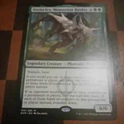 Mtg Vorinclex, Monstrous Raider LP/NM Regular Mythic Rare Magic Card - Image 1