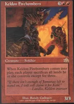 MTG Keldon Firebombers, Prophecy, Heavily Played, English - Image 1