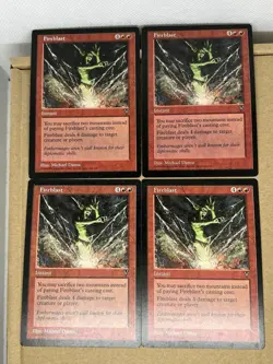 Magic the Gathering MTG Fireblast X 4 Visions LP - Image 1