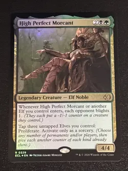 MTG Lorwyn Eclipsed High Perfect Morcant Foil 0229 NM Rare - Image 1