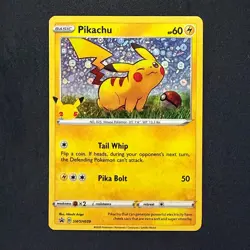 Pikachu Holo SWSH039 Pokemon 25th Anniversary General Mills Black Star Promo - Image 1