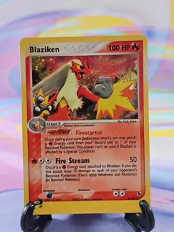 Pokemon TCG Ruby & Sapphire Card | Blaziken Holo 3/109 Rare - Image 1