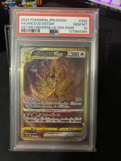 Arceus Vstar Gold PSA 10 Vstar Universe 262/172 Japanese 2022 Pokemon - Image 1