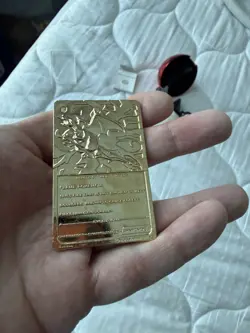 Charizard #06 23k Gold Plated Pokemon Card w/ COA Burger King *READ* - Image 4