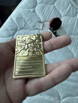 Charizard #06 23k Gold Plated Pokemon Card w/ COA Burger King *READ* - Image 5