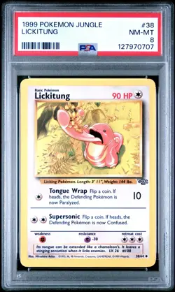 Lickitung 38/64 Jungle PSA 8 NM-MT FRESH CERT Graded Pokemon TCG Card WOTC 1999 - Image 3