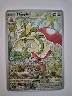 Pokemon TCG Flapple 210/191- Surging Sparks- Illustration Rare- Pack Fresh- NM - Image 1