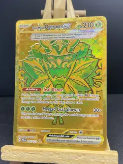 Pokemon TCG Sv: Prismatic Evolutions Teal Mask Ogerpon EX Gold 177/131 - Image 1
