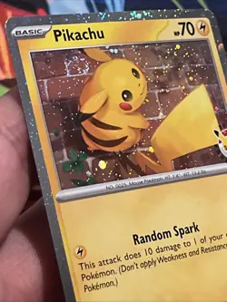 Pokemon Day 30th Anniversary - Pikachu 051 /162 Stamped 2026 Promo NM WITH SWIRL - Image 4