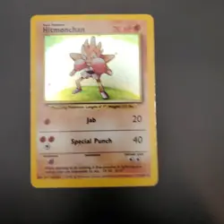Hitmonchan Holo Shadow 1999 Pokemon TCG Base Set - #7/102 - Image 2