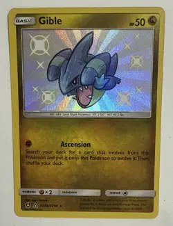 Pokemon TCG Gible SV38/SV94 Shiny Vault Holo Rare Hidden Fates Near Mint/ Mint - Image 1