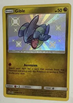 Pokemon TCG Gible SV38/SV94 Shiny Vault Holo Rare Hidden Fates Near Mint/ Mint - Image 3