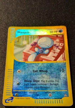 Pokemon AQUAPOLIS - #66/147 Wooper - Reverse Holo - ENG - Heavily Played - Image 4