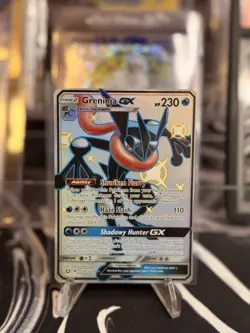 Pokemon TCG Greninja GX Full Art Shiny Holo Rare Card SV56/SV94 NM/M Condition - Image 1