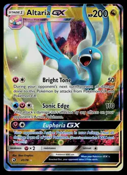 Pokemon Card - Altaria GX Dragon Majesty 41/70 Ultra Rare - Image 1