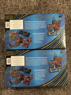 Pokemon Phantasmal Flames Mega Charizard UPC Ultra Premium Costco 2 Pack IN HAND - Image 2