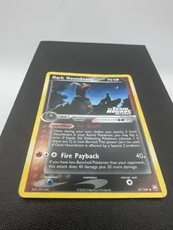 Pokemon Stamped Dark Houndoom 37 Team Rocket Returns Reverse Holo Vintage 37/109 - Image 3