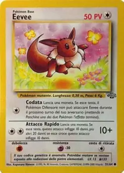 Pokemon TCG | Eevee | Jungle #51/64 | Mint to Near Mint Condition - Image 1