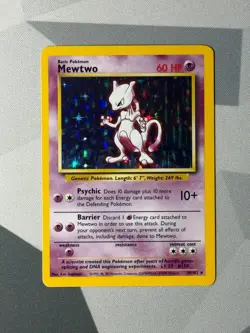 Pokemon Cards Mewtwo 10/102 Base Set Rare - Image 1