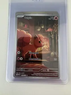 2025 Pokemon ME01: Mega Evolution #138/132 Vulpix Holo Full Art IR NM Pack Fresh - Image 1