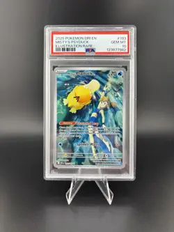Misty's Psyduck 2025 Pokemon SV Destined Rivals #193/182 PSA 10 - Image 1