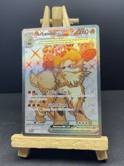 Pokemon TCG Arcanine EX Ultra Rare Card 224/198 Scarlet & Violet Base Set - Image 1