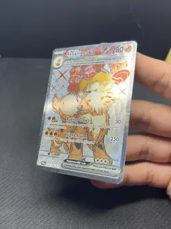 Pokemon TCG Arcanine EX Ultra Rare Card 224/198 Scarlet & Violet Base Set - Image 3