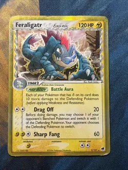 Feraligatr 2/101(Delta Species) Holo Rare Pokemon TCG: Ex Dragon Frontiers-DMG - Image 1