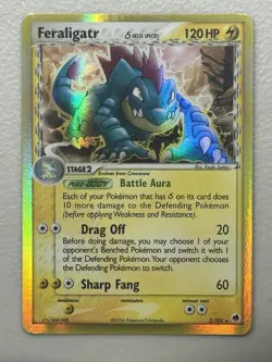 Pokemon TCG Feraligatr Delta Species 2/101 EX Dragon Frontiers HOLO - Image 1