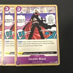 (4X) One Piece Card Game - Stealth Black EB04-041 Common - NM Play set English - Image 2
