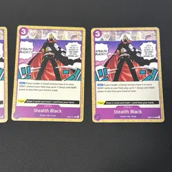 (4X) One Piece Card Game - Stealth Black EB04-041 Common - NM Play set English - Image 3