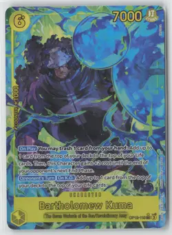 One Piece TCG Bartholomew Kuma SEC Alt Art OP12-119 Legacy of the Master English - Image 1
